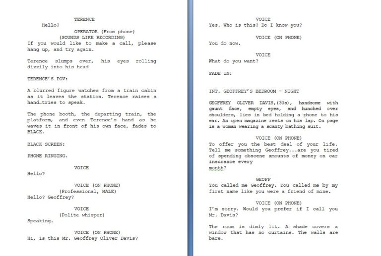 How to format and write a screenplay screenwritersdaily